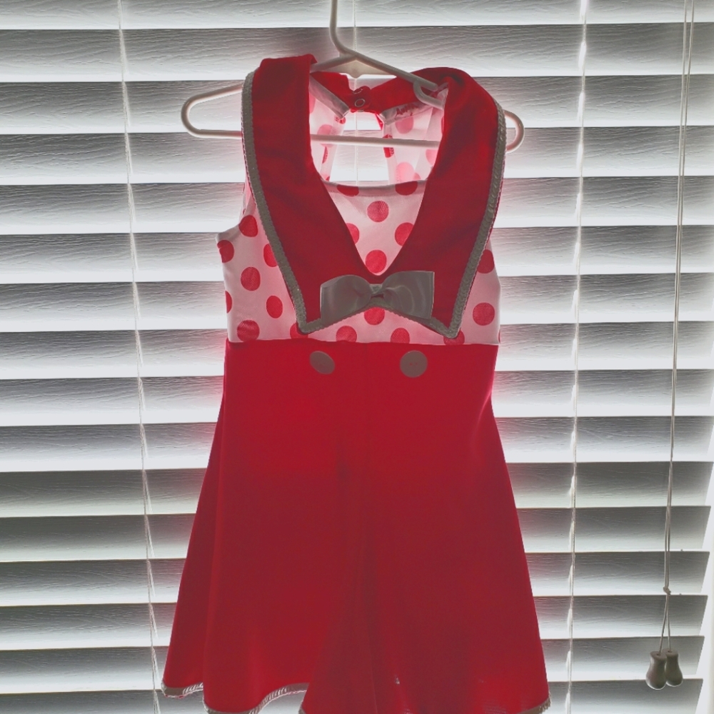Sm Child Red and White Dance Romper